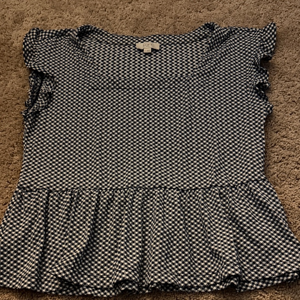 Loft Gingham Top